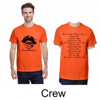 Piratemania 15 PIRATE CAPTAIN (CREW) T Shirt Orange (Naesby)