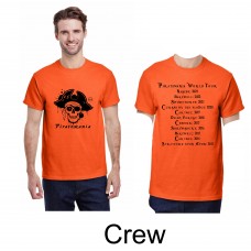 Piratemania 15 PIRATE CAPTAIN (CREW) T Shirt Orange (Naesby)